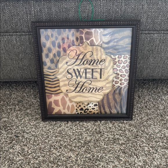 Animal Print Home Sweet Home Wall Art - Picture 1 of 1